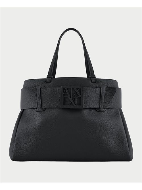 Borsa a spalla grande AX in ecopelle ARMANI EXCHANGE | XW000284-AF11902UC001